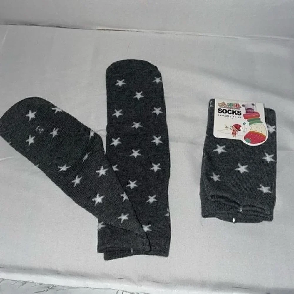 Toddler Socks Knee High Stars All over Printed Graphic Casual High Pull on Socks